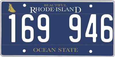 RI license plate 169946