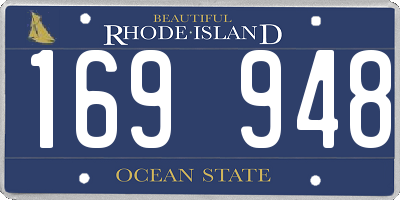 RI license plate 169948