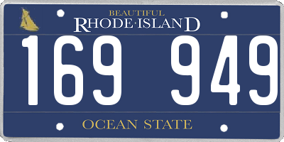 RI license plate 169949