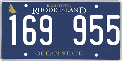RI license plate 169955