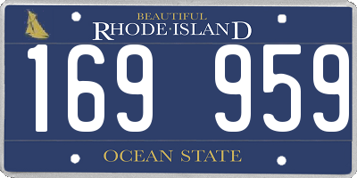 RI license plate 169959