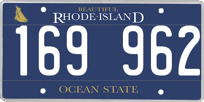 RI license plate 169962