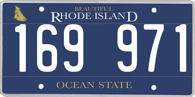RI license plate 169971