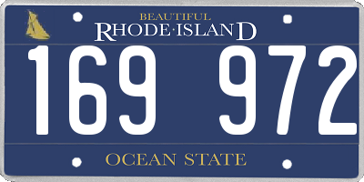 RI license plate 169972