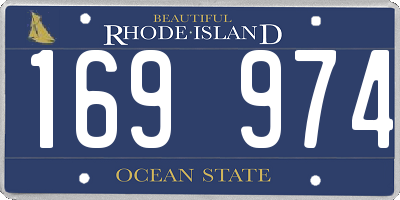 RI license plate 169974