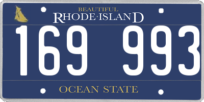 RI license plate 169993