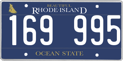 RI license plate 169995