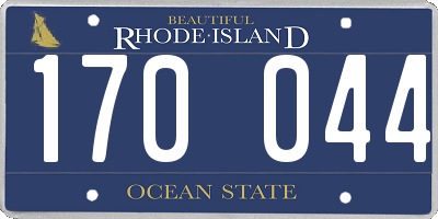 RI license plate 170044
