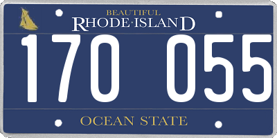 RI license plate 170055