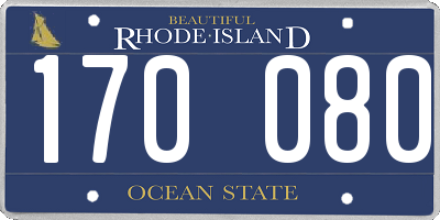 RI license plate 170080