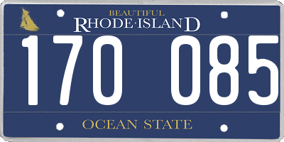 RI license plate 170085