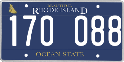 RI license plate 170088