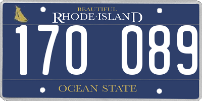 RI license plate 170089
