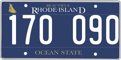 RI license plate 170090