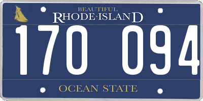 RI license plate 170094