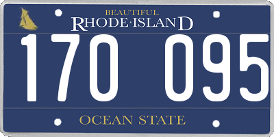 RI license plate 170095