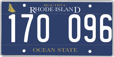 RI license plate 170096