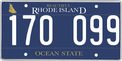 RI license plate 170099