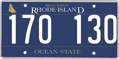 RI license plate 170130