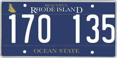 RI license plate 170135