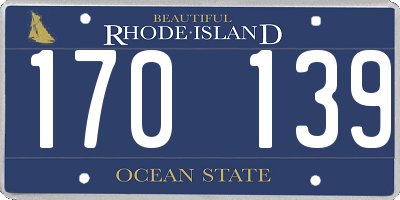 RI license plate 170139