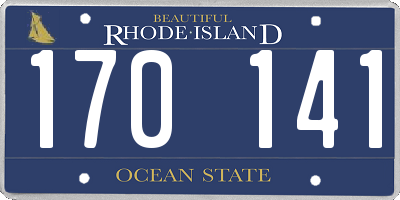 RI license plate 170141