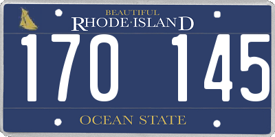 RI license plate 170145
