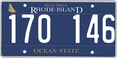RI license plate 170146