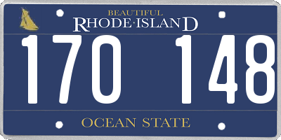RI license plate 170148