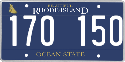 RI license plate 170150