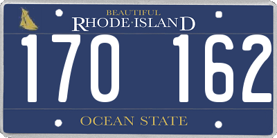RI license plate 170162