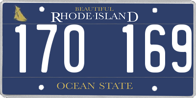 RI license plate 170169