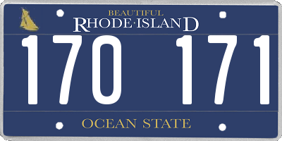 RI license plate 170171