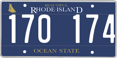 RI license plate 170174