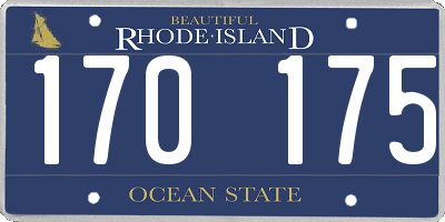 RI license plate 170175