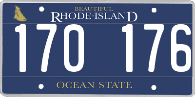 RI license plate 170176