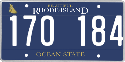 RI license plate 170184
