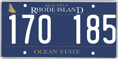 RI license plate 170185
