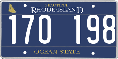 RI license plate 170198