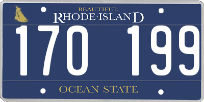 RI license plate 170199