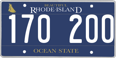 RI license plate 170200