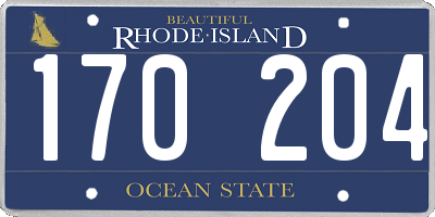 RI license plate 170204