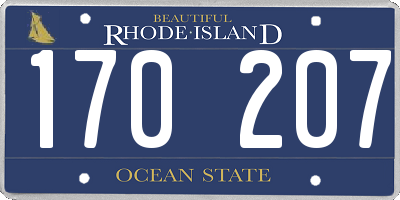 RI license plate 170207