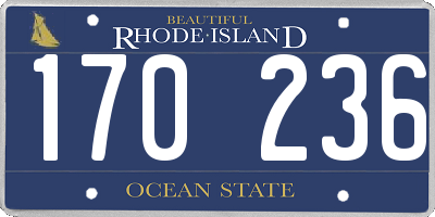 RI license plate 170236