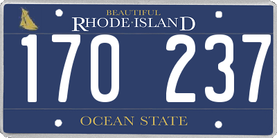 RI license plate 170237