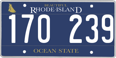 RI license plate 170239