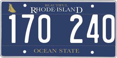 RI license plate 170240