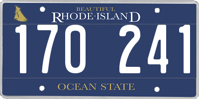 RI license plate 170241