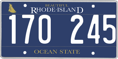 RI license plate 170245