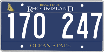 RI license plate 170247